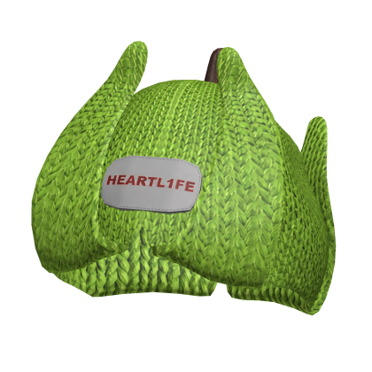 Green Apple Fruit Plush Knitted Beanie Roblox item