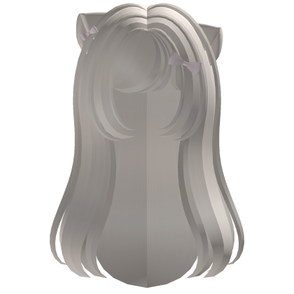 ‿੭ ♡ cute flowy long cat hair in blonde ⸝⸝ Roblox item