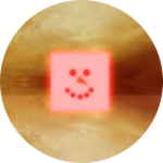 Glowing Hot Snowman Cube