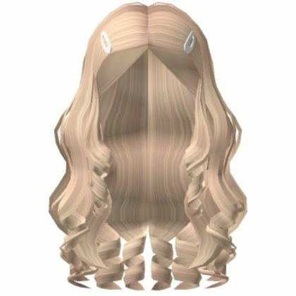 Cabelo hair loiro longo Roblox decal