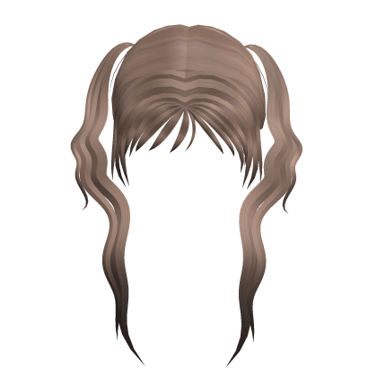 Ash Curly Pigtails Roblox item