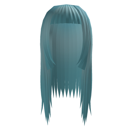 Long Gothic Vamp Hair Blue