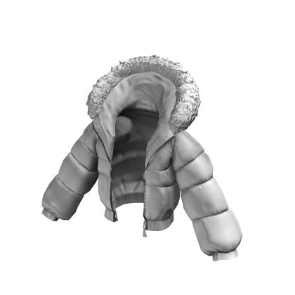 Winter Puffer Jacket Oversized White