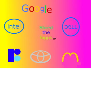 shred the logos
