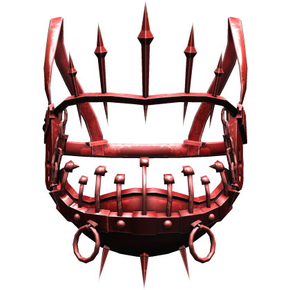 Horror Rusty Red Gothic Face Machine Halo Crown