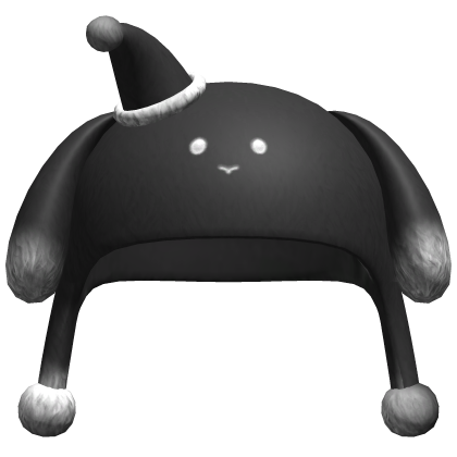 Kawaii Simple Plush Hood Black&White