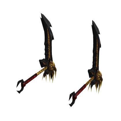 (1.0) Dual Leviathan Scythes - Alt. Gold