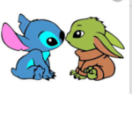 Baby yoda and stich Team