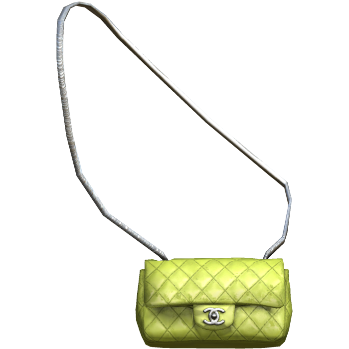 Lime Green/Silver Chanel Purse