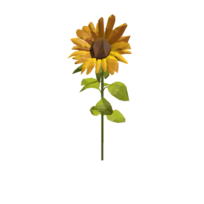 Low Poly Sunflower