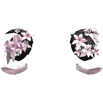 Goat Sheep Flowery Dark Brown Horns w White Ears Roblox item
