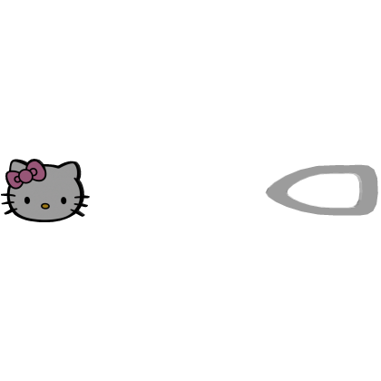 ♡ hello kitty hair clip