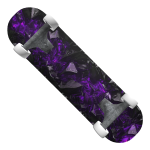 Purple Shadow Energy Crystal Skateboard