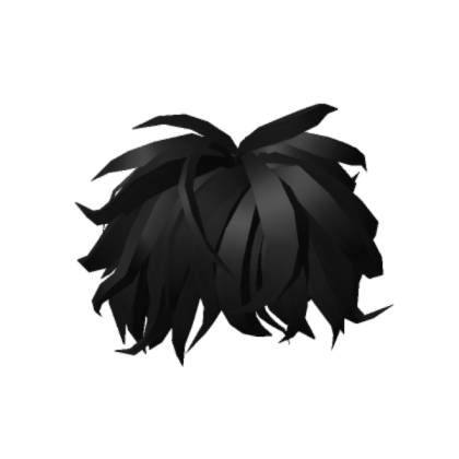 Black hair Roblox decal
