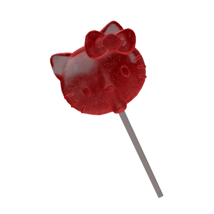 Red Strawberry Hello Kitty Lollipop