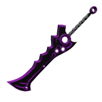 Purple sword of the medieval
