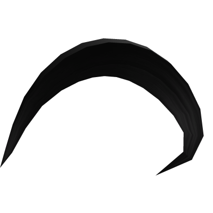 Cowlick Hair Ahoge (Black) Roblox item