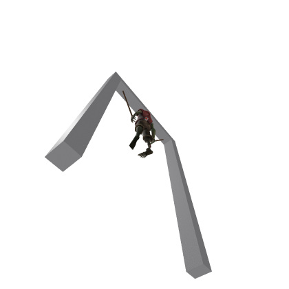 zombie on a thing hanging