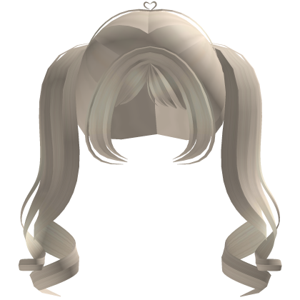 Pigtails franja ondulado loiro fofo de garota Roblox item