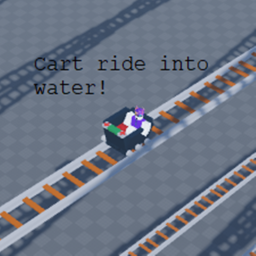 Cart ride into water!