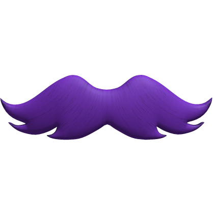 purple fancy classic mustache Roblox item