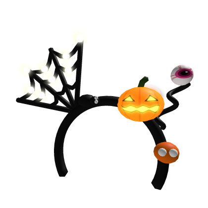 Glowing Spooky Web Headband