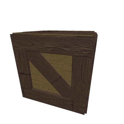 Dark Wooden Crate