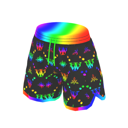 rainbow luxury shorts