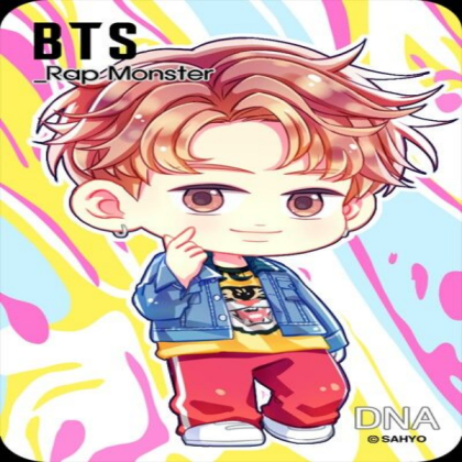Chibi Rap Monster from DNA Roblox decal