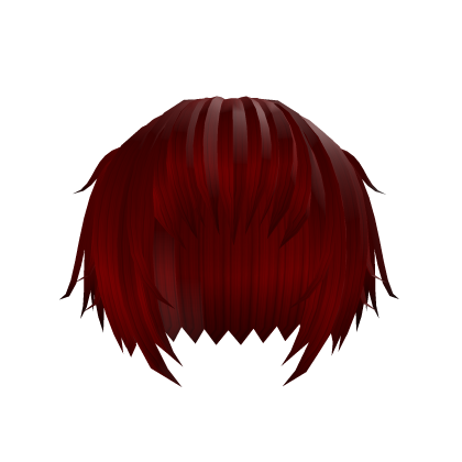 Short choppy vkei Pigtails Hair(Red) Roblox item