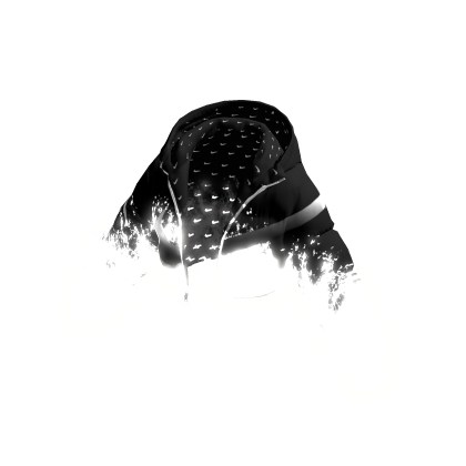 ✅ White Glowing Flames Black Hoodie