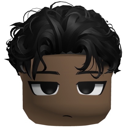 Grunge Boy Top Slickback Black Roblox item