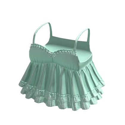 3.0 Mint Cute Ruffled Babydoll Dress Angel Doll | Roblox Item - Rolimon's