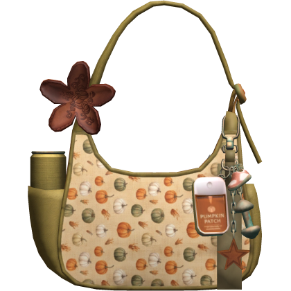 Pumpkin Patch Fall Designer Shoulder Bag