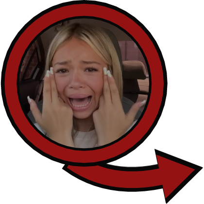 Crash Out meme Red Circle