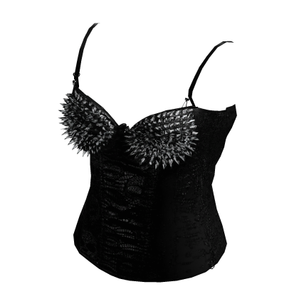 Vkei Spiked Bra Goth Punk Corset 