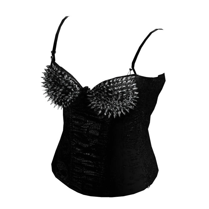 Vkei Spiked Bra Goth Punk Corset 