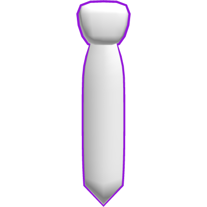 White Tie with Purple Cartoony Outline Roblox item