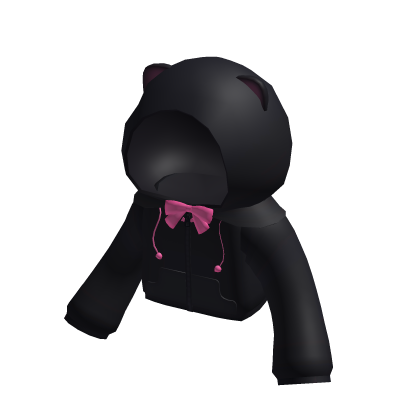 ♡ pink bat kitty hoodie