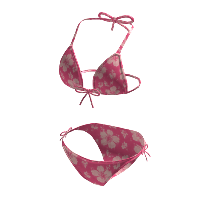 Pink Floral Bikini