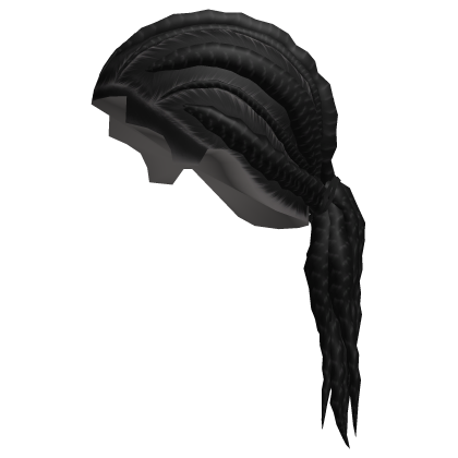 Tied Braids Medium [Black] Roblox item