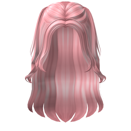  Preppy Wavy Pigtail Hair (Pink) Roblox item