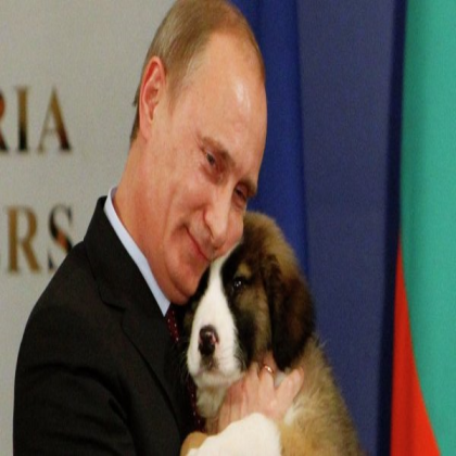 Putin with dog Roblox decal