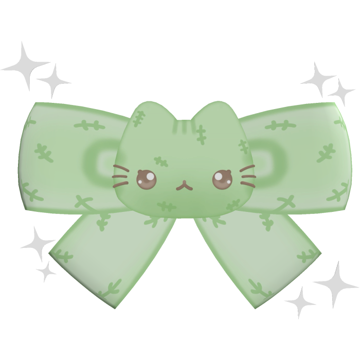 ♡︎ : halloween zombie cat hair clip
