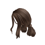 Aesthetic Low Double Buns in Brown