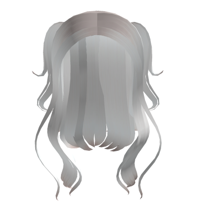 White Stylish Wavy Girl Hair Roblox item