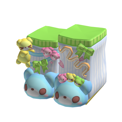 ♡ cute kawaii decora matcha dango bear shoes thumbnail