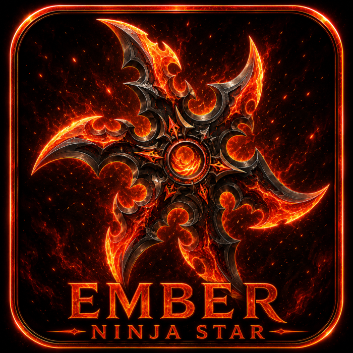 Ember Ninja Star Made by Zelgraz preview 3
