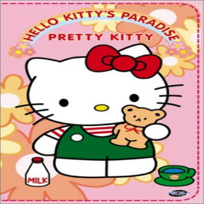 hello kitty's paradise: pretty kitty vhs cover Roblox decal