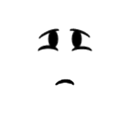 Sad face Roblox decal